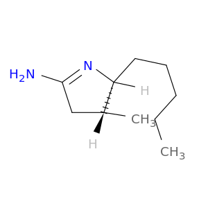 2H-Pyrrol-5-amine, 3,4-dihydro-3-methyl-2-pentyl-, (2R,3R)-