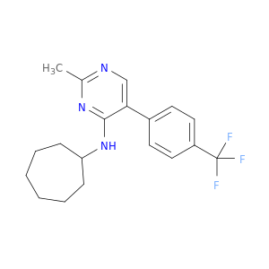 4-Pyrimidinamine, N-cycloheptyl-2-methyl-5-[4-(trifluoromethyl)phenyl]-