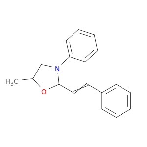 Oxazolidine, 5-methyl-3-phenyl-2-(2-phenylethenyl)-