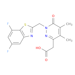 3-Pyridazineaceticacid, 1-[(5,7-difluoro-2-benzothiazolyl)methyl]-1,6-dihydro-4,5-dimethyl-6-oxo-