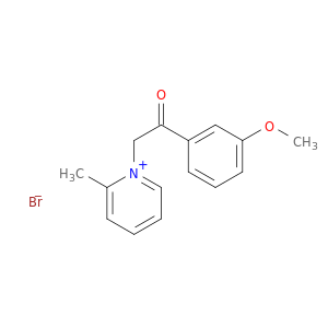Pyridinium, 1-[2-(3-methoxyphenyl)-2-oxoethyl]-2-methyl-, bromide
