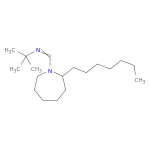1H-Azepine, 1-[[(1,1-dimethylethyl)imino]methyl]-2-heptylhexahydro-