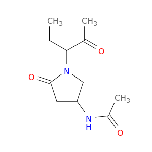 Acetamide, N-[1-(1-ethyl-2-oxopropyl)-5-oxo-3-pyrrolidinyl]-