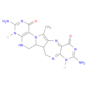 2H-Pyrimido[4'',5'':2',3'][1,4]diazepino[6',5':3,4]pyrrolo[1,2-f]pteridine-1,12-dione,3,10-diamino-5,6,6a,6b,7,8-hexahydro-14-methyl-, (6aR,6bS)-rel-(+)-