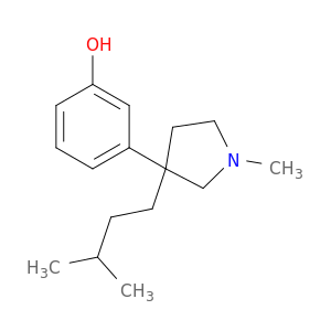 3-[1-methyl-3-(3-methylbutyl)pyrrolidin-3-yl]phenol