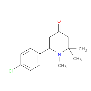 4-Piperidinone, 6-(4-chlorophenyl)-1,2,2-trimethyl-