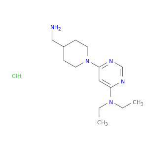 [6-(4-氨基甲基-哌啶-1-基)-嘧啶-4-基]-二乙基-胺盐酸盐