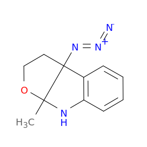 2H-Furo[2,3-b]indole, 3a-azido-3,3a,8,8a-tetrahydro-8a-methyl-