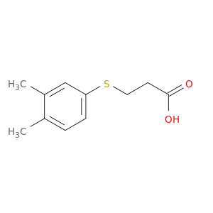 3-((3,4-Dimethylphenyl)thio)propanoic acid