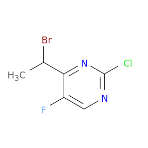 PYRIMIDINE, 4-(1-BROMOETHYL)-2-CHLORO-5-FLUORO-