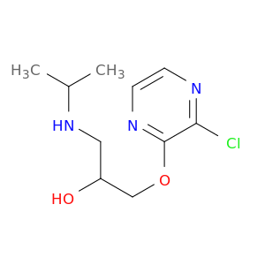 2-Propanol, 1-[(3-chloropyrazinyl)oxy]-3-[(1-methylethyl)amino]-