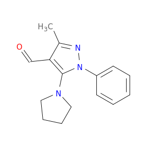 3-Methyl-1-phenyl-5-(pyrrolidin-1-yl)-1H-pyrazole-4-carbaldehyde