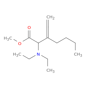 Heptanoic acid, 2-(diethylamino)-3-ethenylidene-, methyl ester