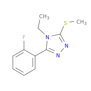 4H-1,2,4-Triazole,4-ethyl-3-(2-fluorophenyl)-5-(methylthio)-