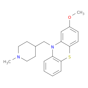 10H-Phenothiazine,2-methoxy-10-[(1-methyl-4-piperidinyl)methyl]-