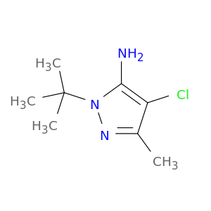 1-(叔丁基)-4-氯-3-甲基-1H-吡唑-5-胺