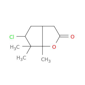 2H-Cyclopenta[b]furan-2-one, 5-chlorohexahydro-6,6,6a-trimethyl-