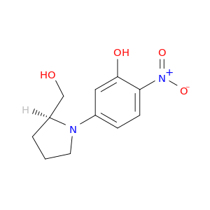 2-Pyrrolidinemethanol, 1-(3-hydroxy-4-nitrophenyl)-, (S)-