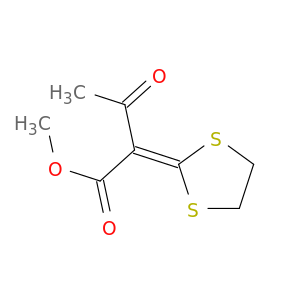 Butanoic acid, 2-(1,3-dithiolan-2-ylidene)-3-oxo-, methyl ester