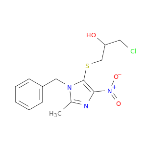 2-Propanol,1-chloro-3-[[2-methyl-4-nitro-1-(phenylmethyl)-1H-imidazol-5-yl]thio]-