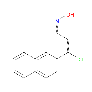2-Propenal, 3-chloro-3-(2-naphthalenyl)-, oxime