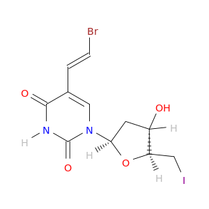 Uridine, 5-[(1E)-2-bromoethenyl]-2',5'-dideoxy-5'-iodo-