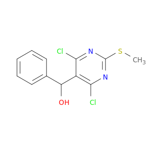 (4,6-Dichloro-2-(methylthio)pyrimidin-5-yl)(phenyl)methanol