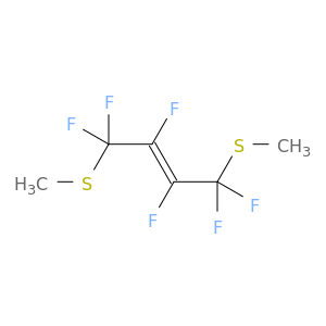2-Butene, 1,1,2,3,4,4-hexafluoro-1,4-bis(methylthio)-, (E)-