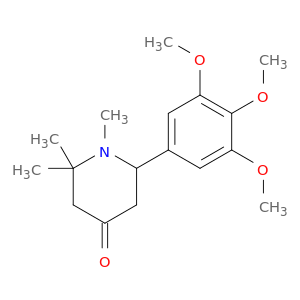 4-Piperidinone, 1,2,2-trimethyl-6-(3,4,5-trimethoxyphenyl)-