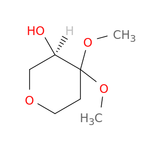 2H-PYRAN-3-OL, TETRAHYDRO-4,4-DIMETHOXY-, (3R)-