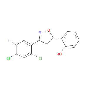 Phenol, 2-[3-(2,4-dichloro-5-fluorophenyl)-4,5-dihydro-5-isoxazolyl]-