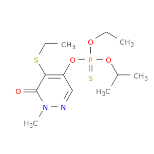 PHOSPHOROTHIOIC ACID O-(1,6-DIHYDRO-5-(ETHYLTHIO)-1-METHYL-6-OXO-4-PYRIDAZINYL) O-ETHYL O-(ISOPROPYL) ESTER