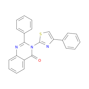 4(3H)-Quinazolinone, 2-phenyl-3-(4-phenyl-2-thiazolyl)-