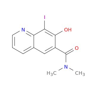 6-Quinolinecarboxamide, 7-hydroxy-8-iodo-N,N-dimethyl-