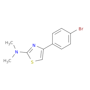 2-Thiazolamine, 4-(4-bromophenyl)-N,N-dimethyl-