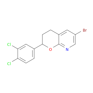 2H-Pyrano[2,3-b]pyridine,6-bromo-2-(3,4-dichlorophenyl)-3,4-dihydro-