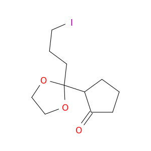 Cyclopentanone, 2-[2-(3-iodopropyl)-1,3-dioxolan-2-yl]-