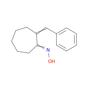 Cycloheptanone, 2-(phenylmethylene)-, oxime