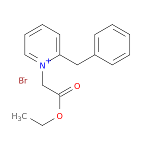 Pyridinium, 1-(2-ethoxy-2-oxoethyl)-2-(phenylmethyl)-, bromide