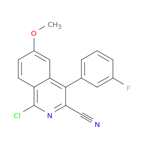 3-Isoquinolinecarbonitrile, 1-chloro-4-(3-fluorophenyl)-6-methoxy-