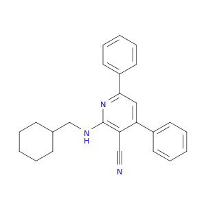 3-Pyridinecarbonitrile, 2-(cyclohexylmethylamino)-4,6-diphenyl-