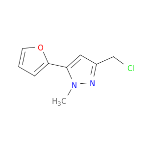 1H-Pyrazole,3-(chloromethyl)-5-(2-furanyl)-1-methyl-