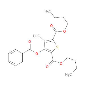 2,5-Thiophenedicarboxylic acid, 3-(benzoyloxy)-4-methyl-, dibutyl ester