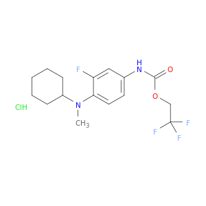 2,2,2-trifluoroethyl N-{4-[cyclohexyl(methyl)amino]-3-fluorophenyl}carbamate hydrochloride