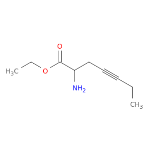 4-Heptynoic acid, 2-amino-, ethyl ester