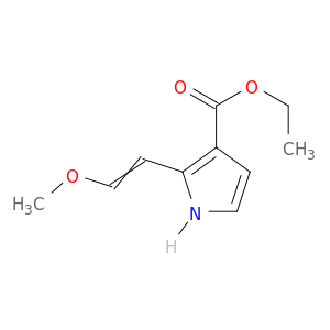 1H-Pyrrole-3-carboxylic acid, 2-(2-methoxyethenyl)-, ethyl ester