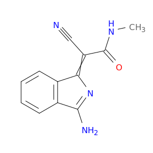 Acetamide, 2-(3-amino-1H-isoindol-1-ylidene)-2-cyano-N-methyl-