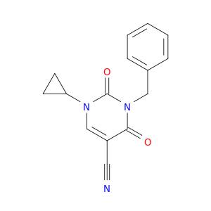 5-嘧啶羰基腈,1-环丙基-1,2,3,4-四氢-2,4-二氧基-3-(苯甲基)-