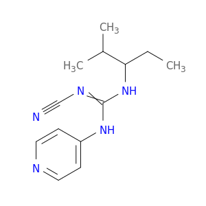 Guanidine, N-cyano-N-(1-ethyl-2-methylpropyl)-N-4-pyridinyl-