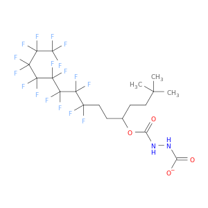 1,2-Hydrazinedicarboxylic acid, 3,3-dimethylbutyl4,4,5,5,6,6,7,7,8,8,9,9,10,10,11,11,11-heptadecafluoroundecyl ester